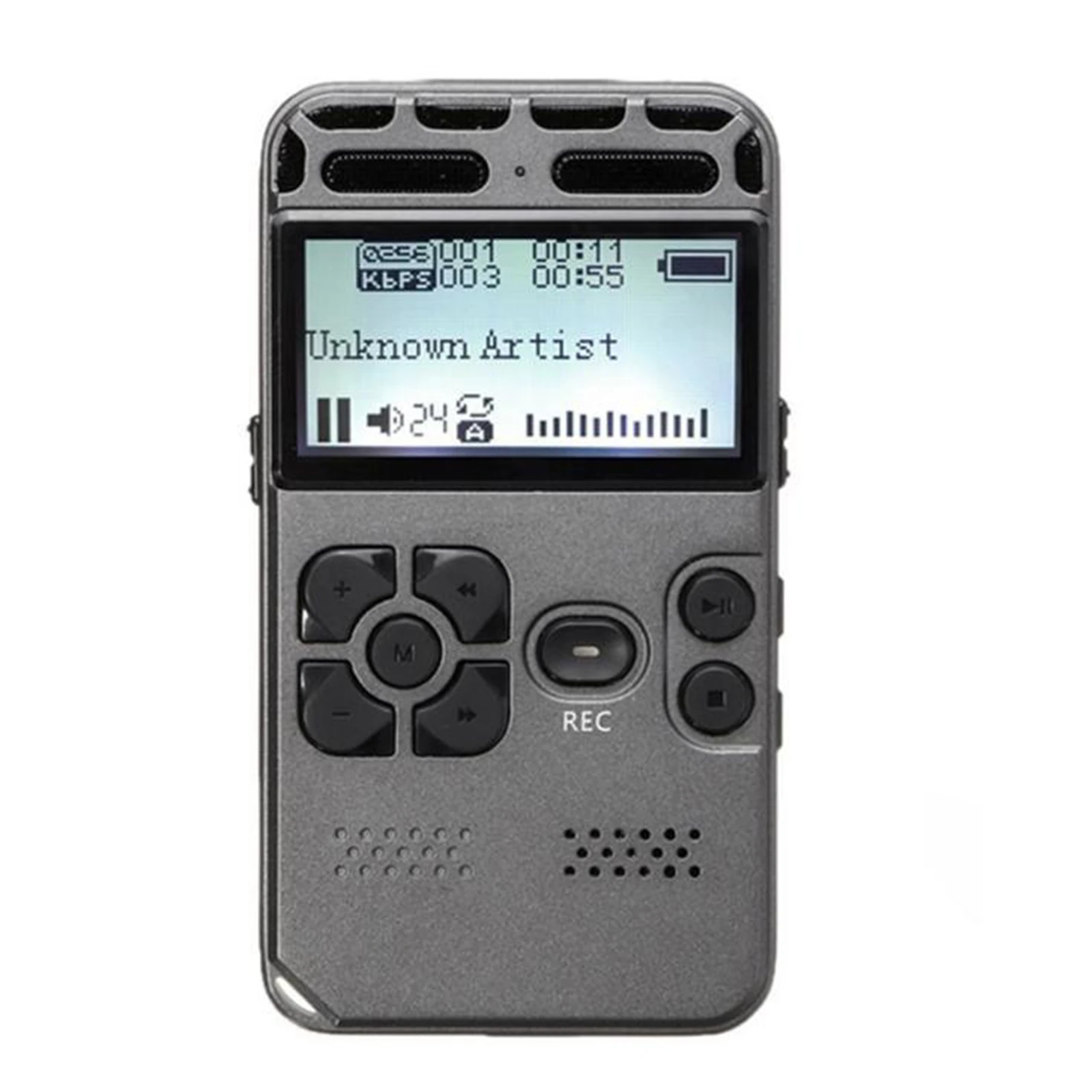 FLAC/APE/OGG/MP3/WMA 8GB (up to 64GB) Rechargeable LCD Digital Audio Sound Voice Recorder MP3 Player With Cable