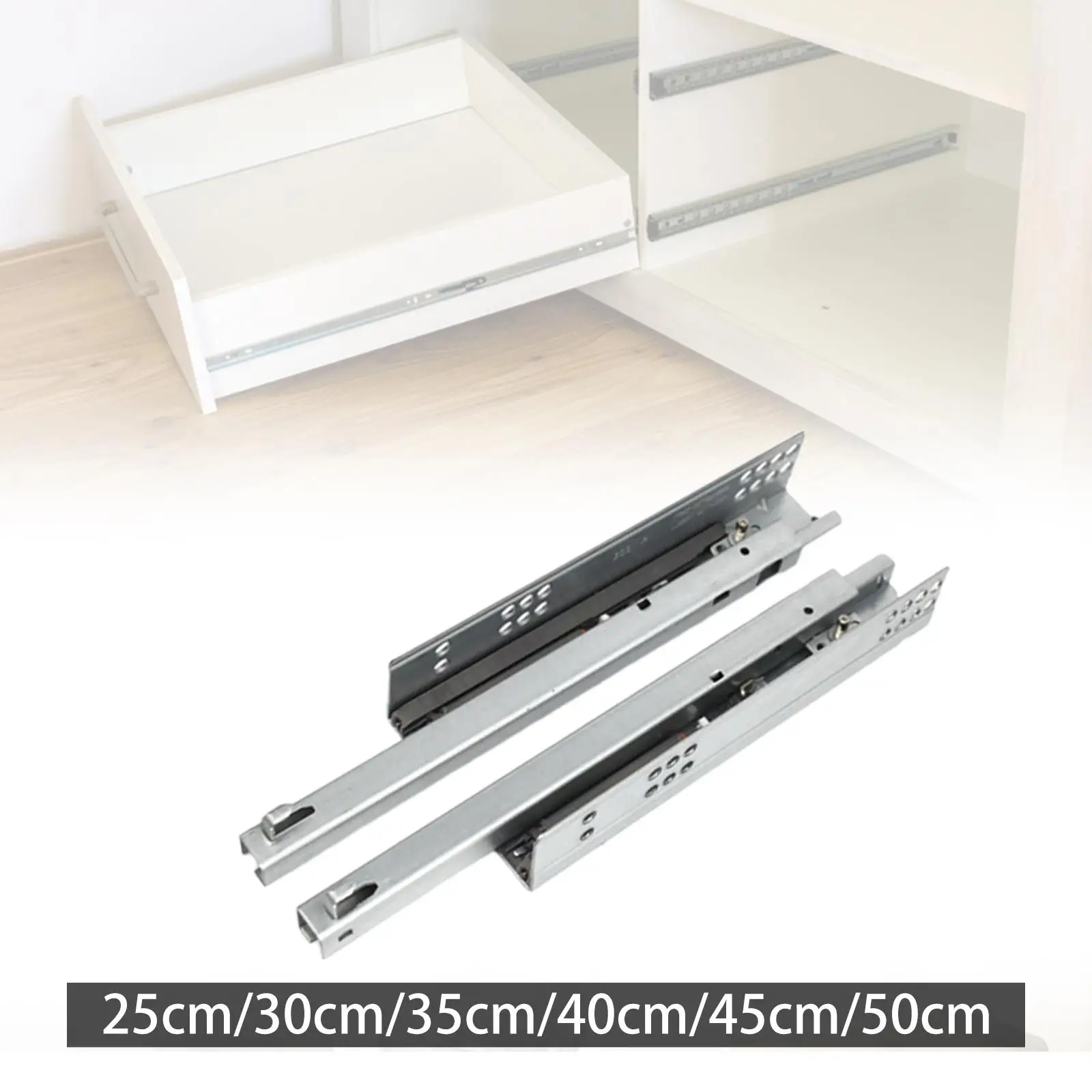 

2 шт. направляющие для ящиков под креплением, фурнитура для направляющих для ящиков под крепление ящиков, направляющие для ящиков,