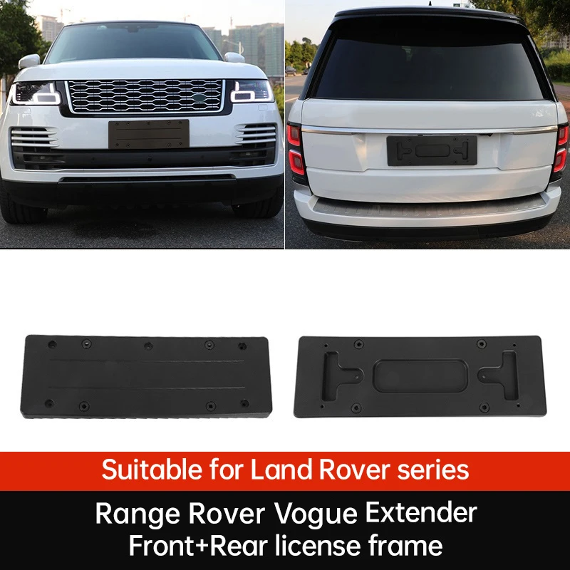 

be suitable for Land Rover Range Rover Sport L494 Vogue L405 Car Front and rear license plate frames License plate bracket