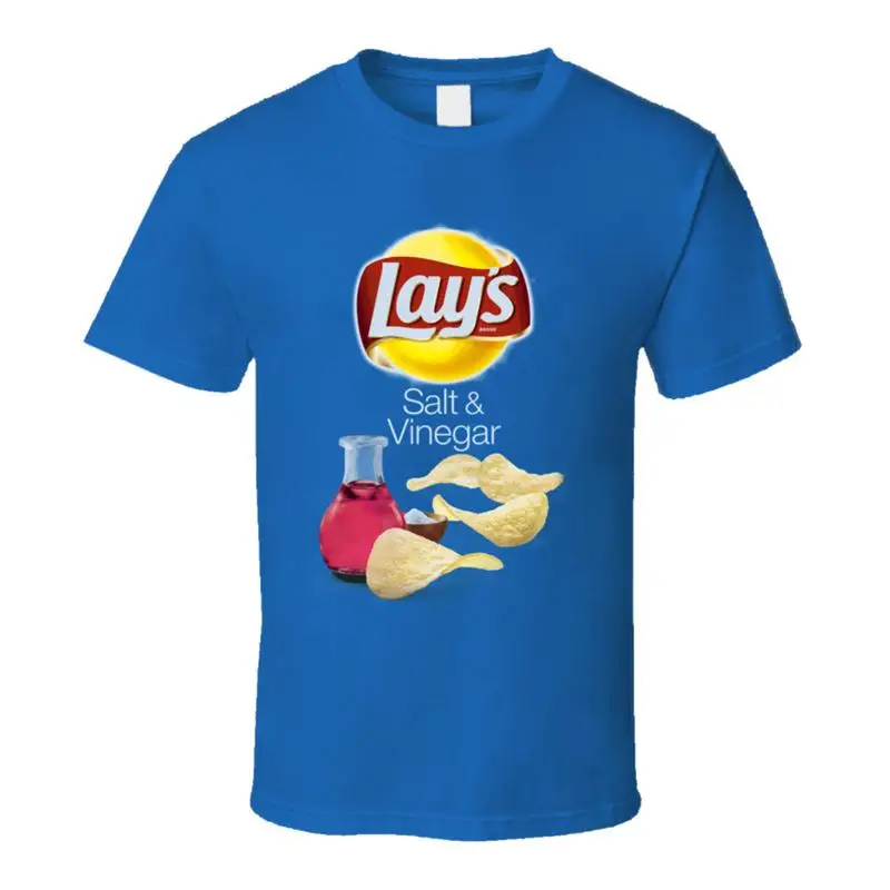 تي شيرت زي كيس رقائق البطاطس والخل والملح والخل