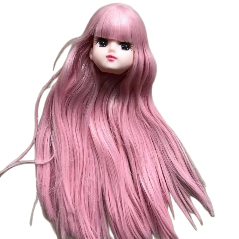Original Jenny Licca Puppenköpfe, süßes kleines Mädchen, bunte lange Haare, DIY-Puppen-Dressing-Figuren, Mädchen-Geschenke, Spielzeug – Detail 5