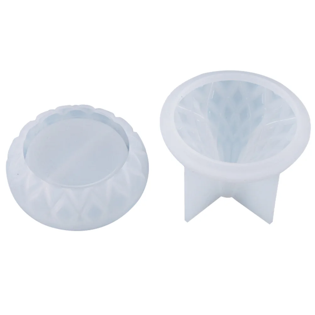 

2 Pcs Diy Mold for Epoxy Craft Accessories Resin Jewelry Craft Accessories DIY Silicone Mold Storage Small Size