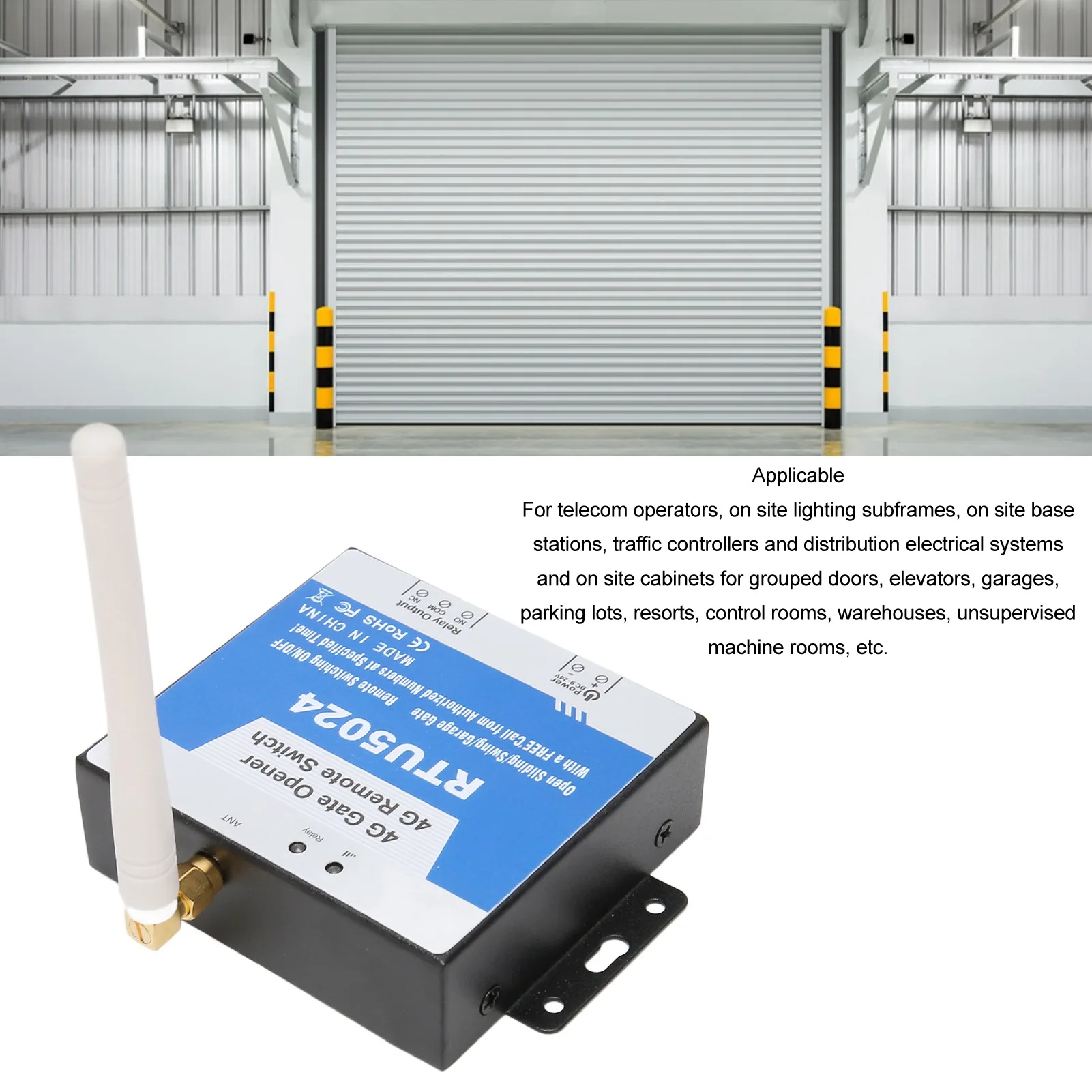 4G Gate Controller Gate Opener RTU5024 4G SMS Smart Alarm Smart ID Recognition WiFi Remote Controller Remote Control Gate Opener