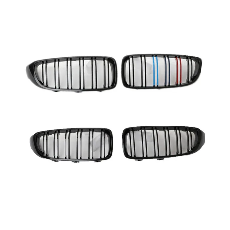 

High Quality 1 Pair Three Color Double Slat Line Front Grille Kidney Grill for BMW 4 Series F32/F33/36 420i 428i 435i 2013-2018