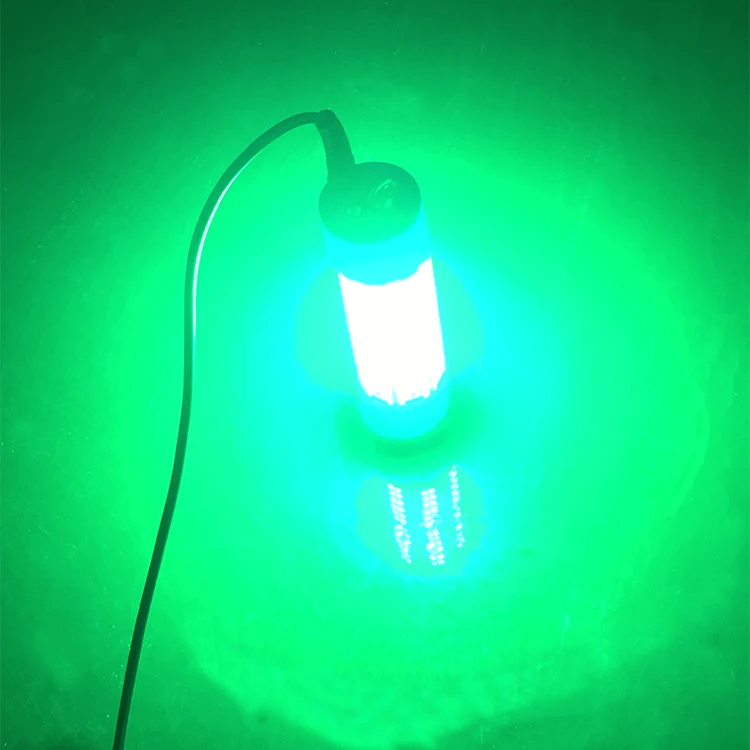 Lampes de pêche sous-marines à LED, lumière verte, leurre de calmar, lumière de poisson de bateau, DC 24V, 300W