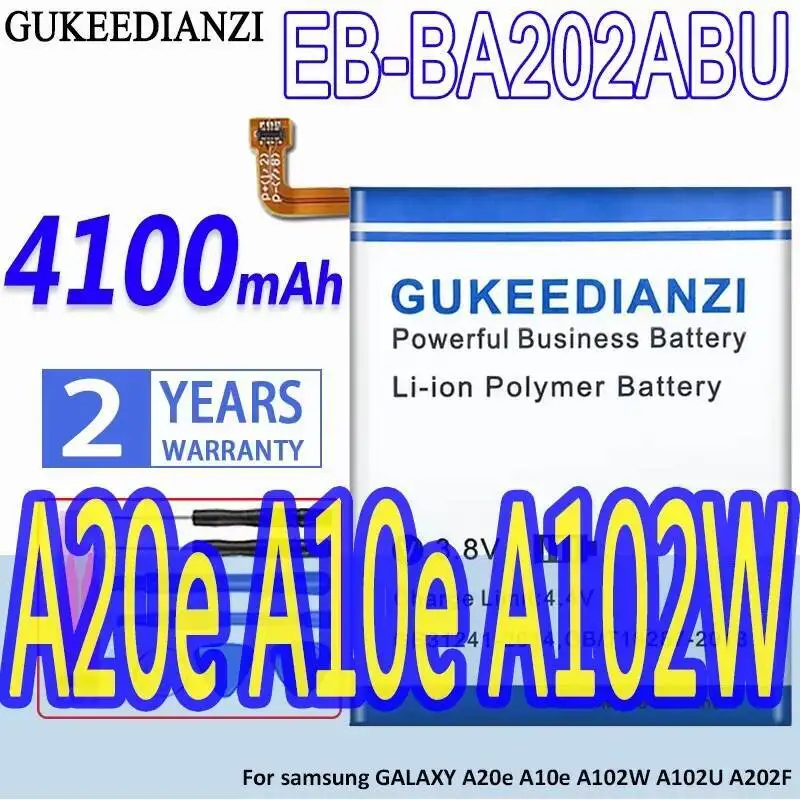 

Аккумулятор мобильного телефона EB-BA202ABU 4100 мАч для Samsung Galaxy A20e A10e A102W A102U A202F
