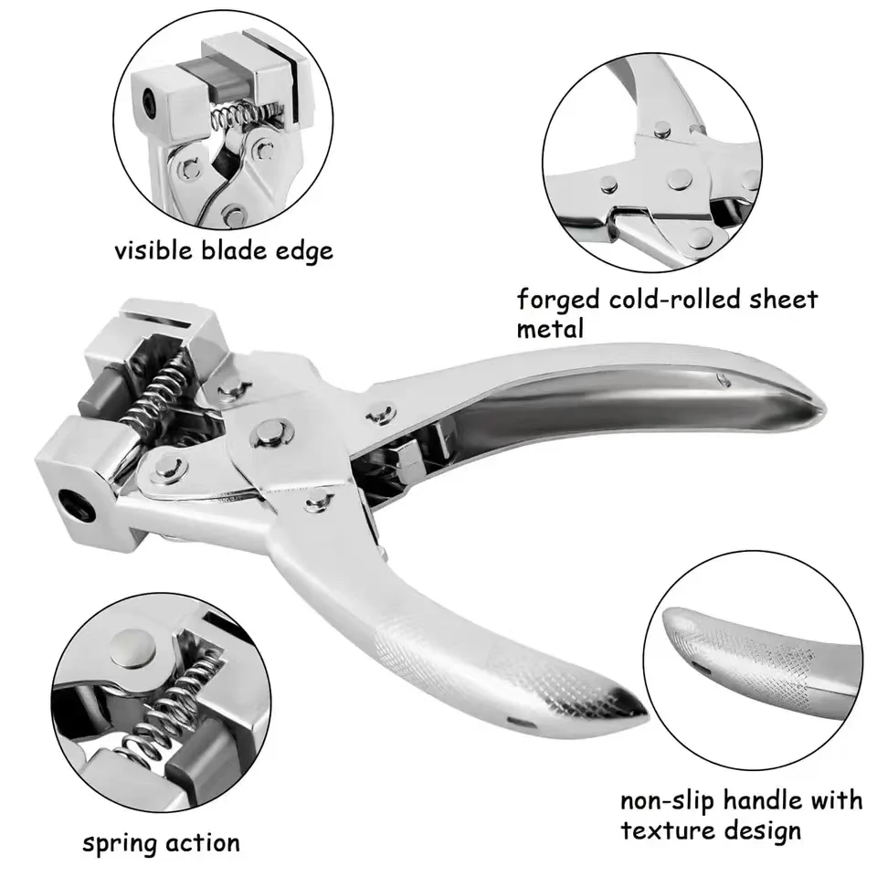 T Slot Forma Hole Punch, Heavy Duty Tag Socos para Artesanato de Papel, Brinco de Mão, Badge Hole Punch para ID Card Hard Pl