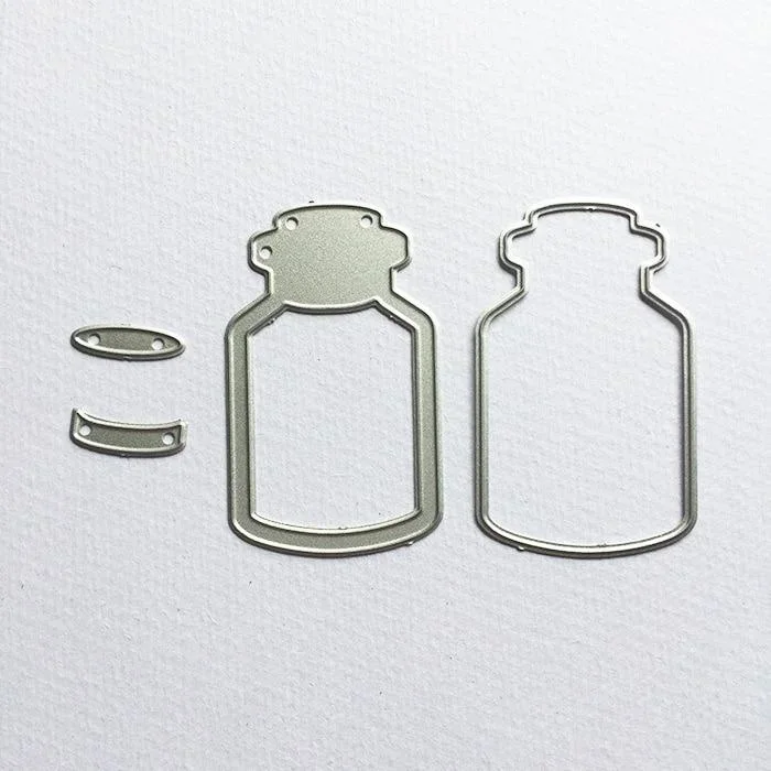 Wishing Bottle Metal Cutting Dies New Craft Die Cut Frame Embossing Stamps Stencil Paper Shaker Card