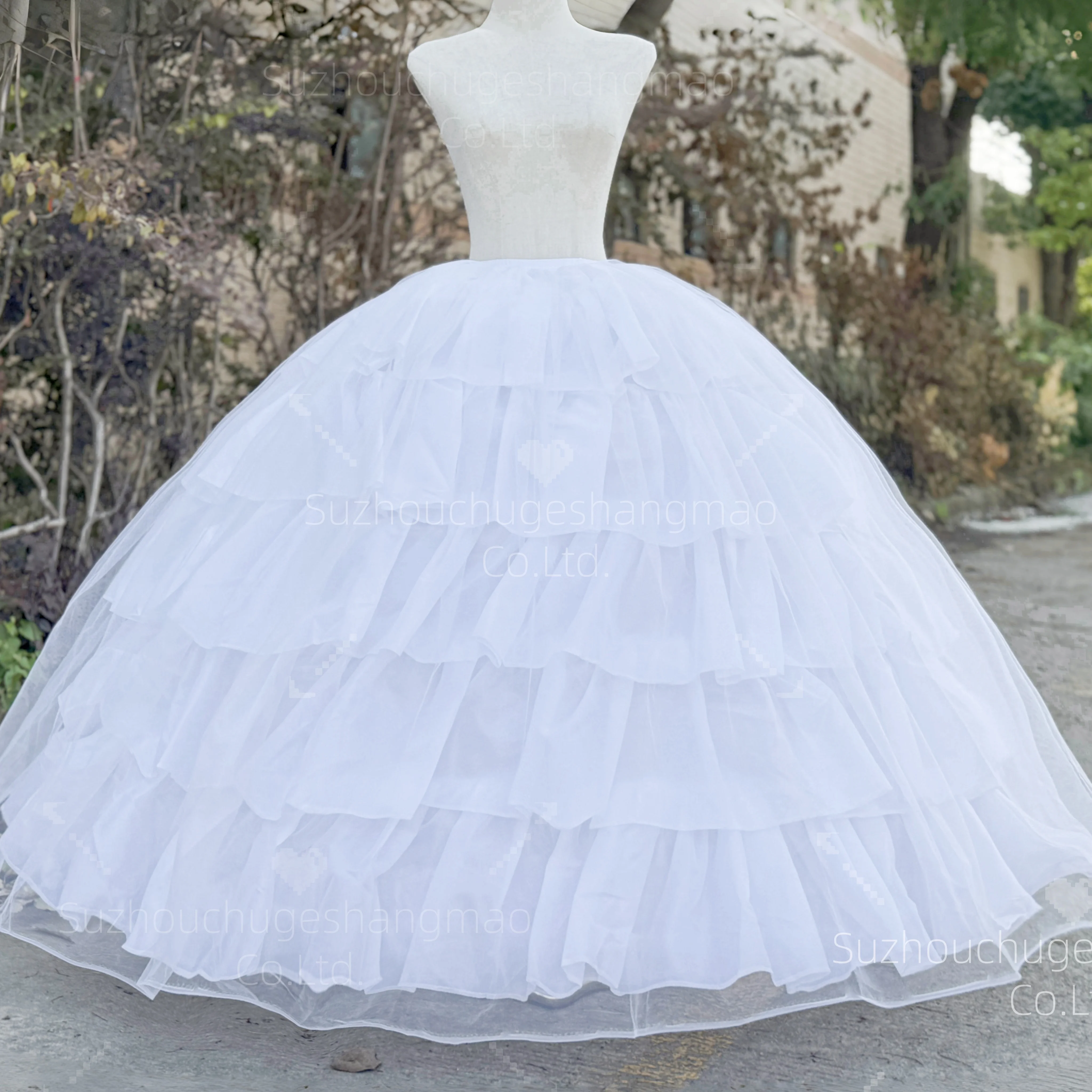 

Новая ультра-пышная кринолиновая юбка-панталон с 6 обручами для свадебного платья, 2026 год