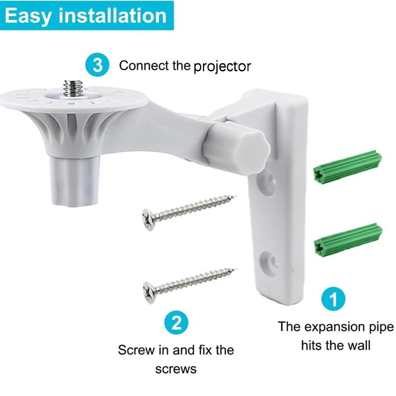 Picture 7: Huaweishi ﻿ Wall Mount Projector Stand Sturdy Durable Bracket Compatible with HY300Pro+/HY300Ultra Projector