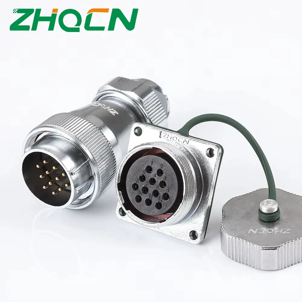 ZHQCN WF/HF28 TE+Z Series 2-35pin Waterproof Connector Copper Core IP67 Aviation Connector For Machines And Equipment