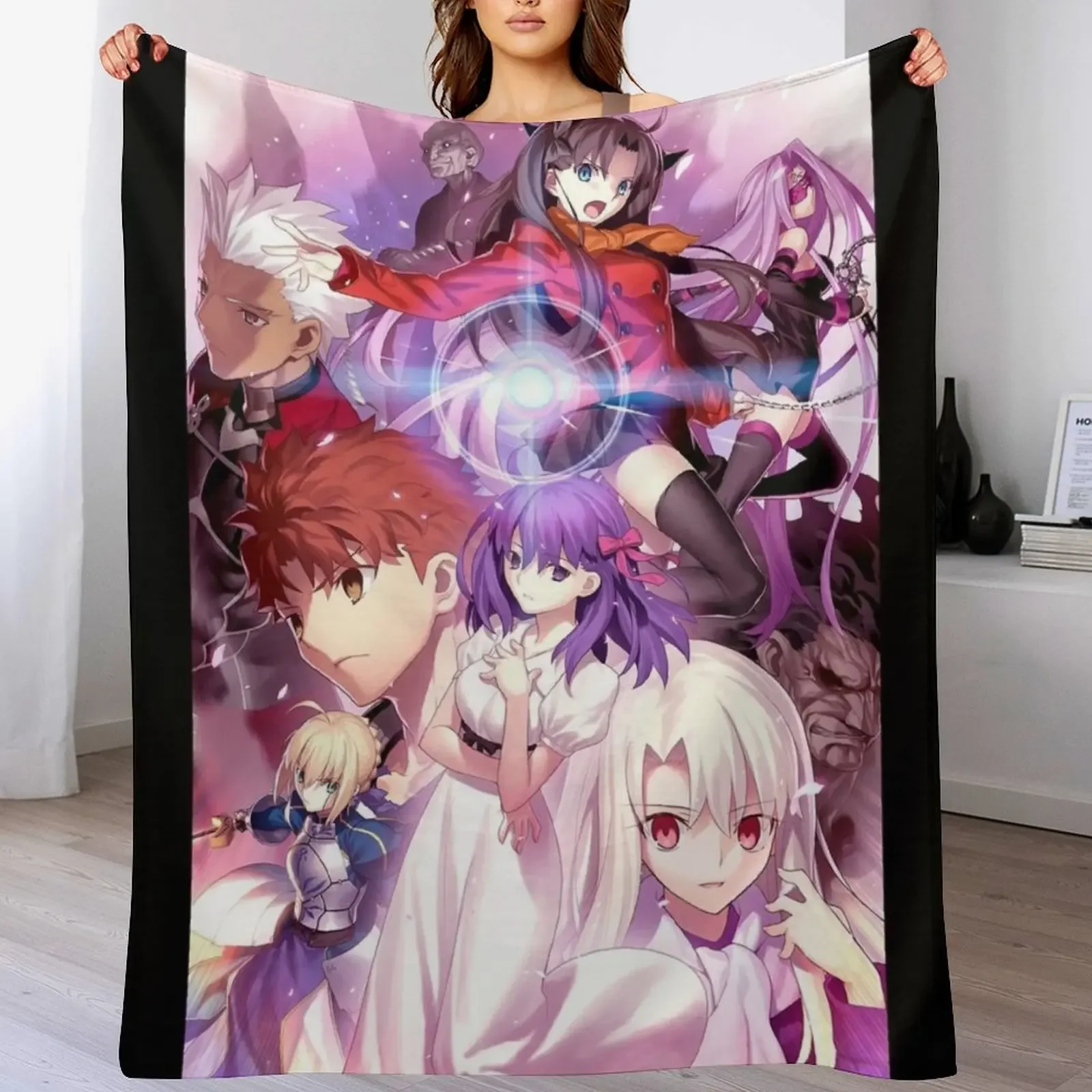 Fate / Stay Night Throw Blanket Decorative Sofa valentine gift ideas Blankets