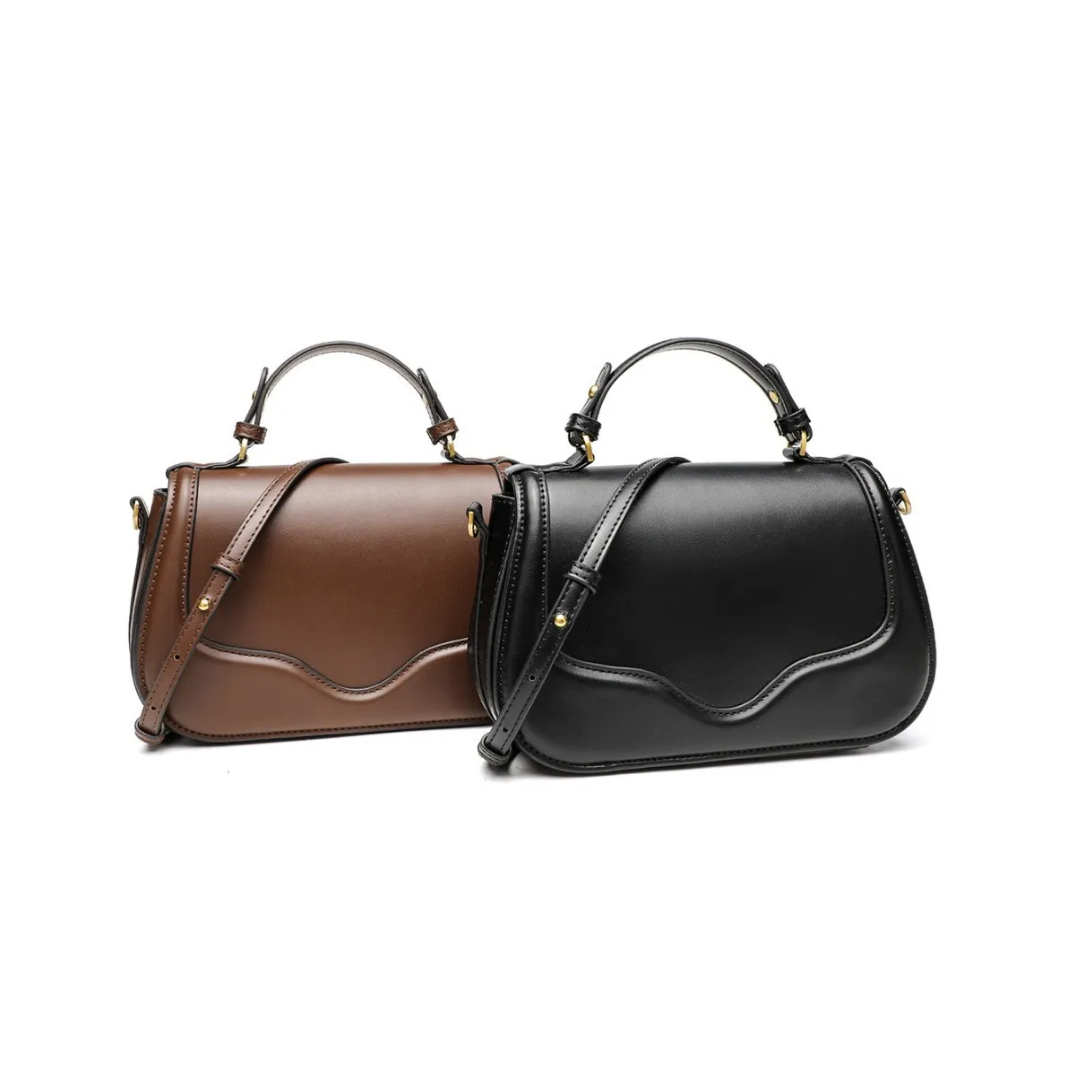 2025년 신상 여성용 자석 잠금 사각 가방, 조절 가능한 스트랩 크로스바디 백, 일상 및 캐주얼용 다용도 숄더 토트백