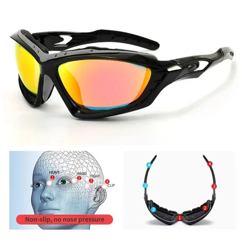 Gafas de sol deportivas con protección UV400 para hombre y mujer, lentes para correr, pescar, ciclismo de montaña o carretera