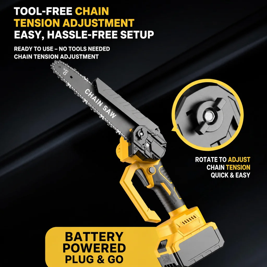 6/8 inch mini elektrische kett - Brushless Chainsaw 8 Inch 20V recensie en prijs