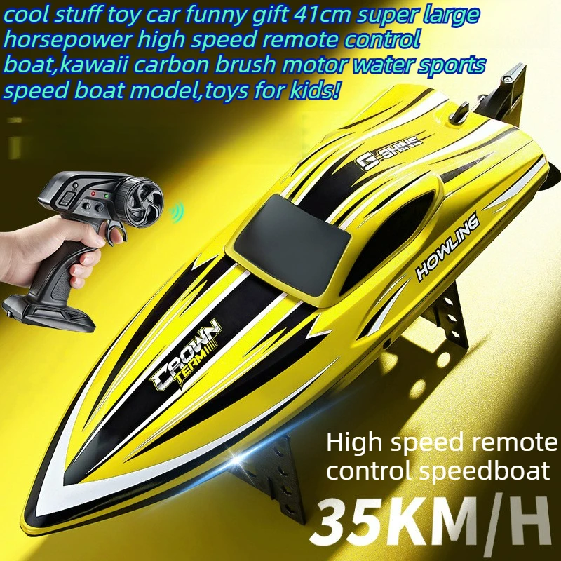 Cool Stuff Toy Car Funny Gift-35km/h High-speed Remote Control Boat,Kawaii High-horsepower Rc Speed Boat,Rc Boats Toys for Kids