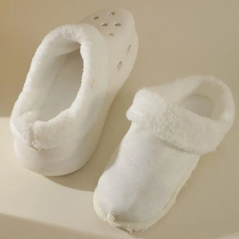 1 paar Plus Size Winter Overschoen Inserts Voor Cr Bont Inlegzolen Verwijderbare Zachte Verdikte Schoenen Liners Pluche Cover Accessoires