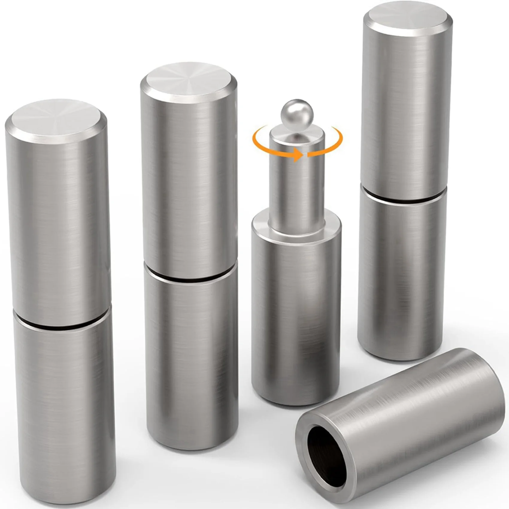 AFOURT-12X Schweißbare Zylinderscharniere 4 Zoll, 4⅛ X 1 Zoll Schwerlast-Torscharniere, Aufschweißbare Scharniere für Eisentüren, Metalltore – Detail 4