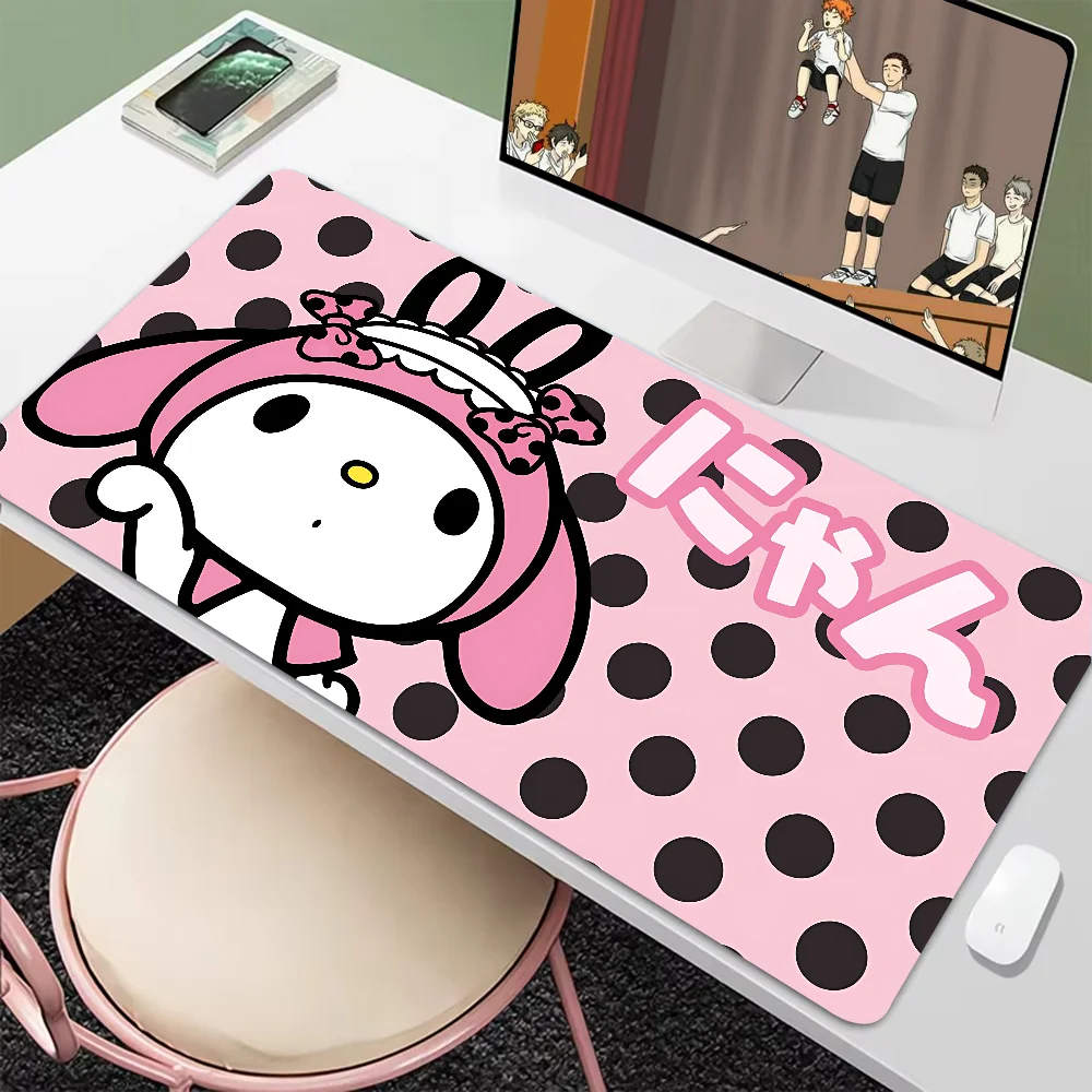 

Cute S-Sanrio Melody Mousepad New Arrivals Large Gaming Mousepad L XL XXL Gamer Mouse Pad Size For Keyboards Mat