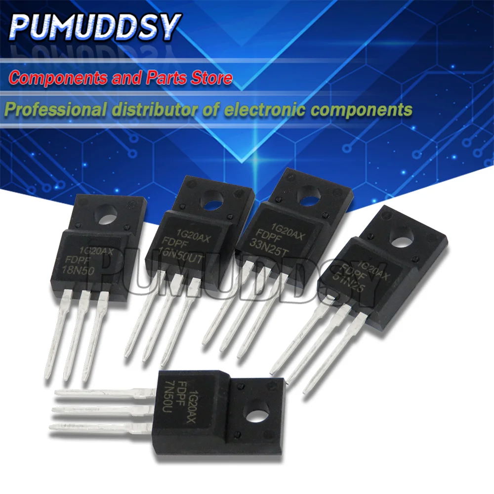 10pcs FDPF18N50 TO-220F 18N50 FDPF51N25 TO220F 51N25