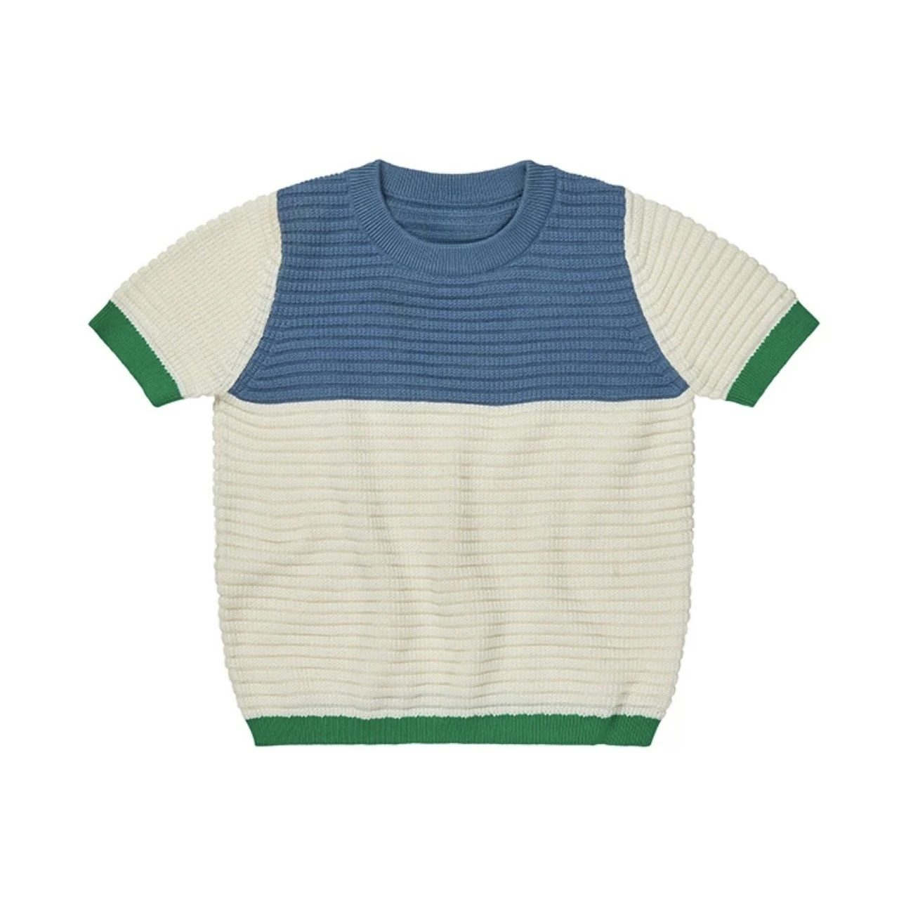 أطفال محبوك تي شيرت والسراويل القطنية لطيف طفلة الزي مجموعة الأطفال منقوشة قمم المحملة   ملابس الأولاد ماركة Fb 2025 صيف جديد