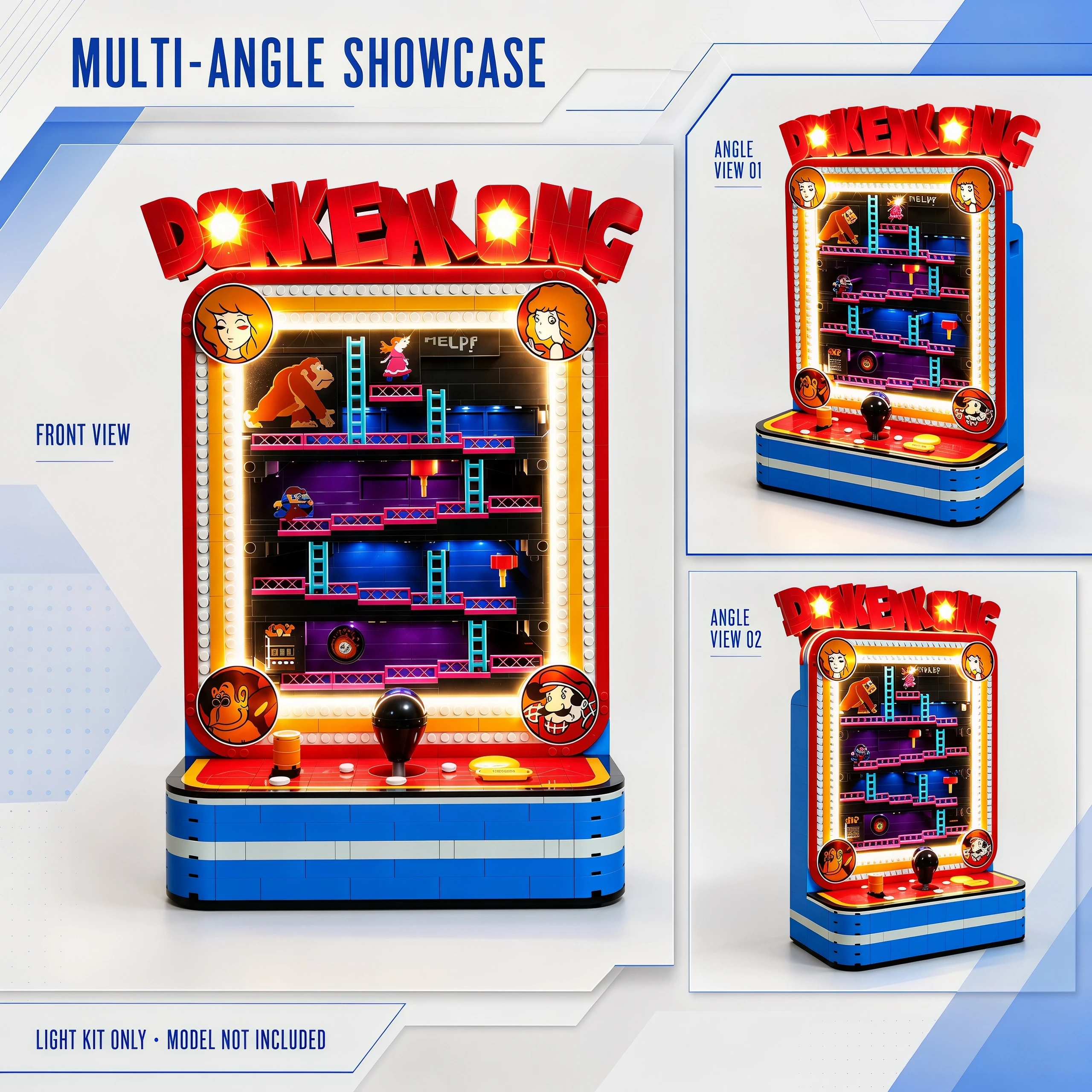 HPROSPER 5V LED Lighting (No Model) For Lego Donkey Kong Arcade 72051 Light Up Your Building Blocks
