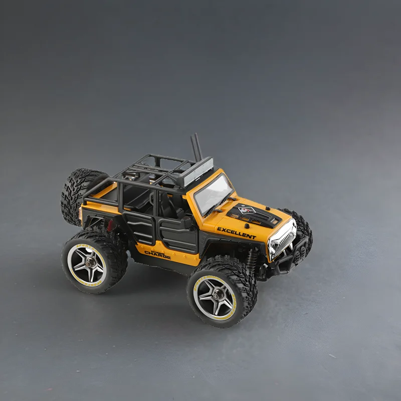 Carro de controle remoto em miniatura WL 22201 com luzes Simulação Carro de escalada 2WD Carro off-road de controle remoto