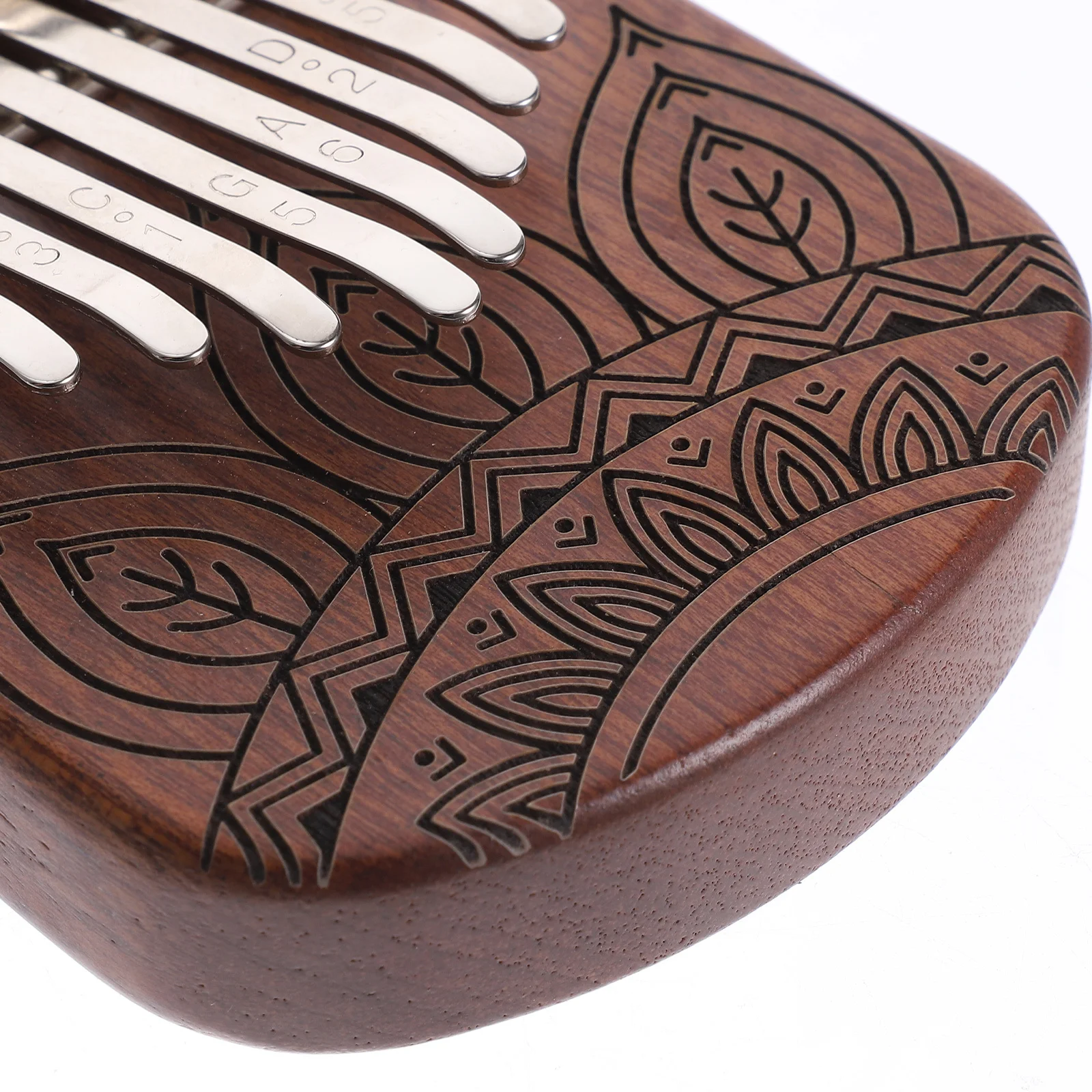 

Kalimba Thumb Piano 8-Key Durable Mini Finger Piano Portable Music Instrument Beginner Patterned Design Patterned Kalimba
