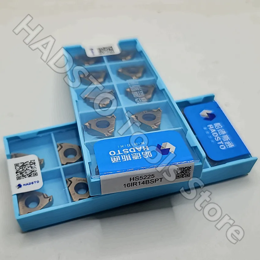 

16IR14BSPT HS5225 16IR 14BSPT HS5225 HADSTO CNC blade carbide inserts Thread inserts 10pcs/box