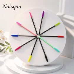 Portable Bulk 50 Pack Mascara Wand Disposable Silicone Mascara Brush Makeup Soft Silicone Material Is Safe and Easy to Apply