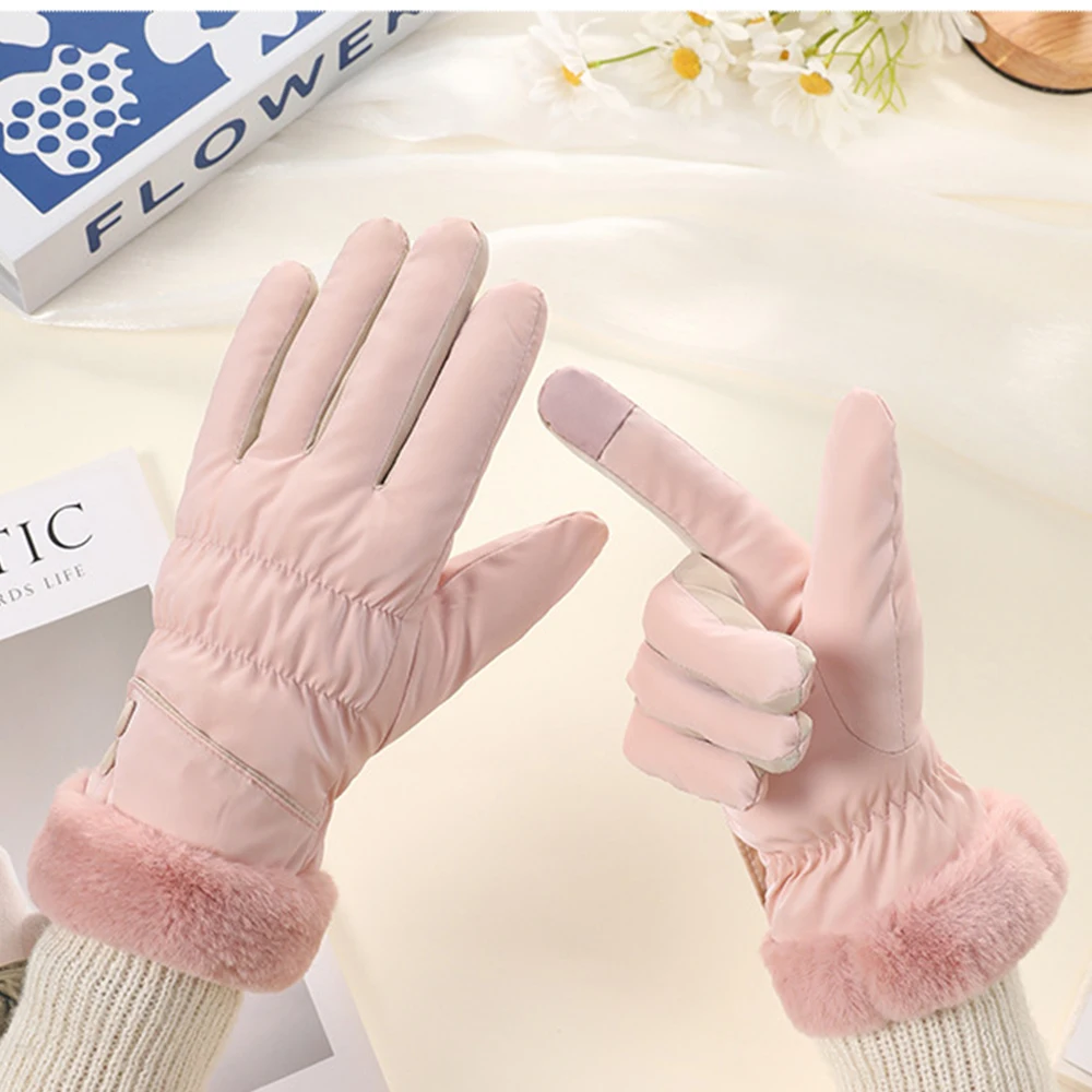 

Женские зимние перчатки с сенсорным экраном, спортивные велосипедные лыжные перчатки, женские водонепроницаемые теплые перчатки с подкладкой Fce на автомобиле