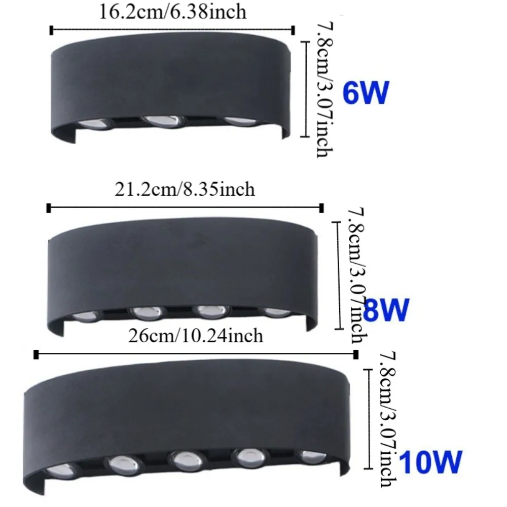 مصباح حائط يعمل بالطاقة الشمسية لأعلى ولأسفل، موفر للطاقة، أضواء دافئة/أبيض/RGB، إضاءة خارجية أوتوماتيكية، سهلة التركيب للديكور #5