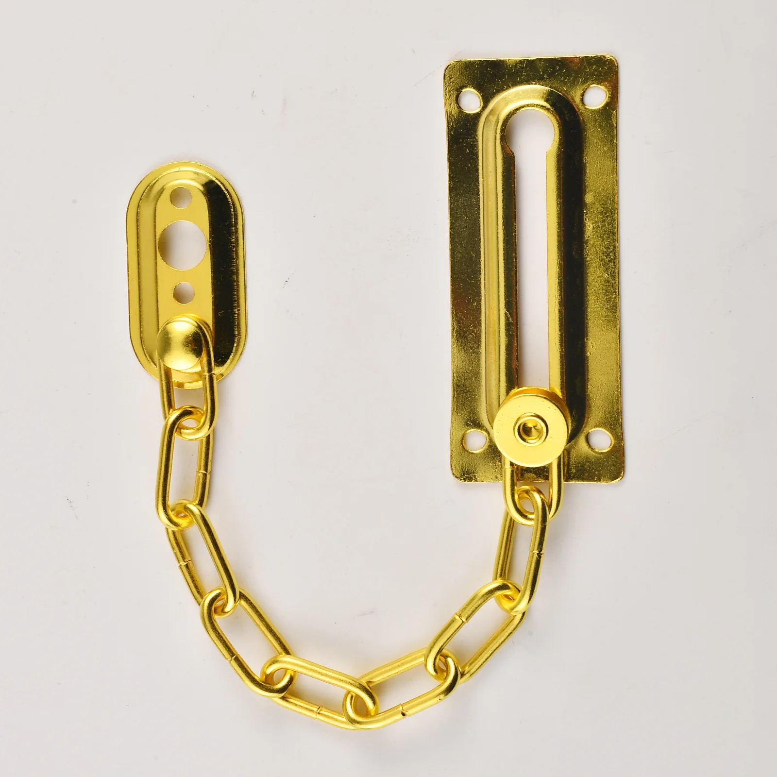 

2pcs Steel plate plug-in security chain hotel installation rotating to lock left and right insertion thickened plug-in door lock