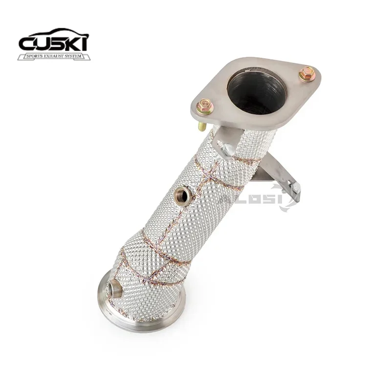 

Аксессуары для модификации выхлопных газов автомобиля из нержавеющей стали, подходящие для Cadillac XT6 2.0T 2019-2023 с теплозащитным экраном, водосточная труба