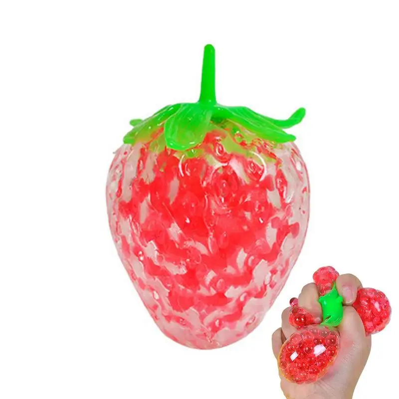 

Squeeze Toys Cute Strawberry Watermelon Squish Balls Stress Relief Trick Toy For Kids Adults Funny Christmas Gift