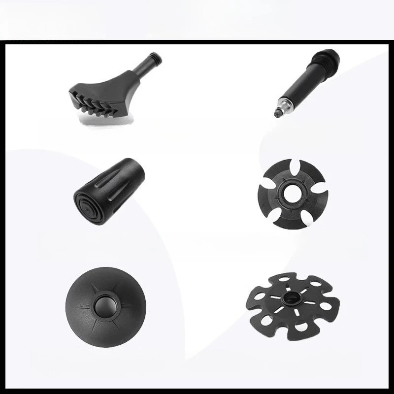 3pcs/set Mountaineering Cane Accessories Rubber Head Cane Tip Protective Cover Cane Foot Cover Snow and Mud Support