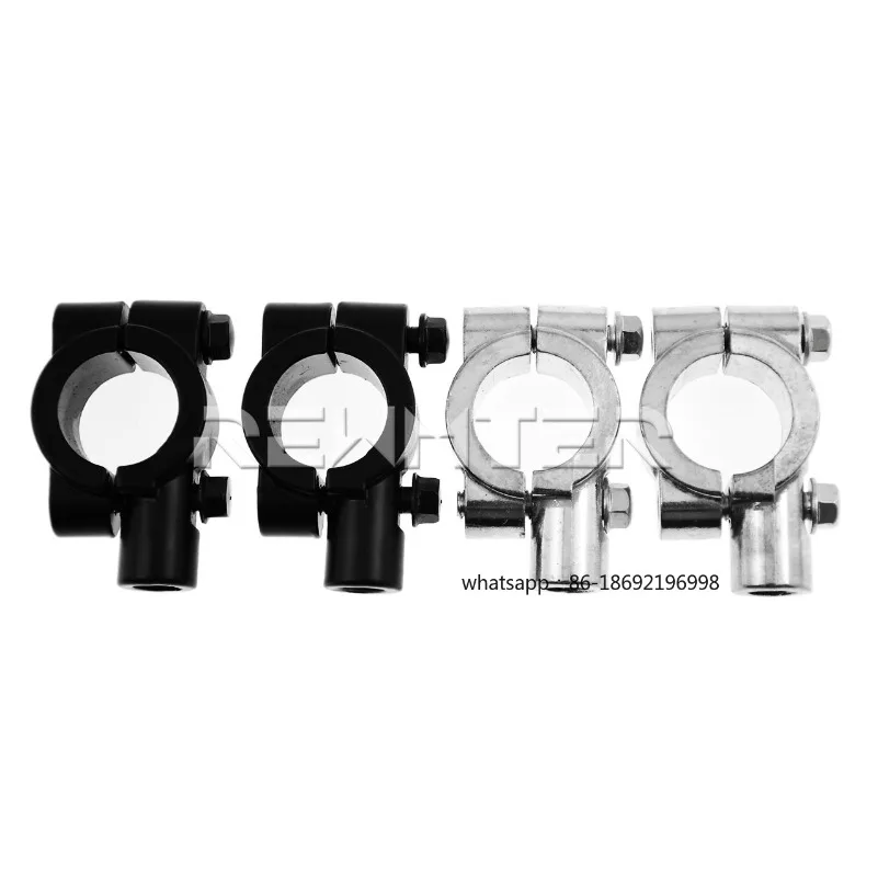 

Крепление для зеркала заднего вида на руль мотоцикла, 2 шт., черное/серебристое, 22 мм, 10 мм, 8 мм, 25 мм, для Harley