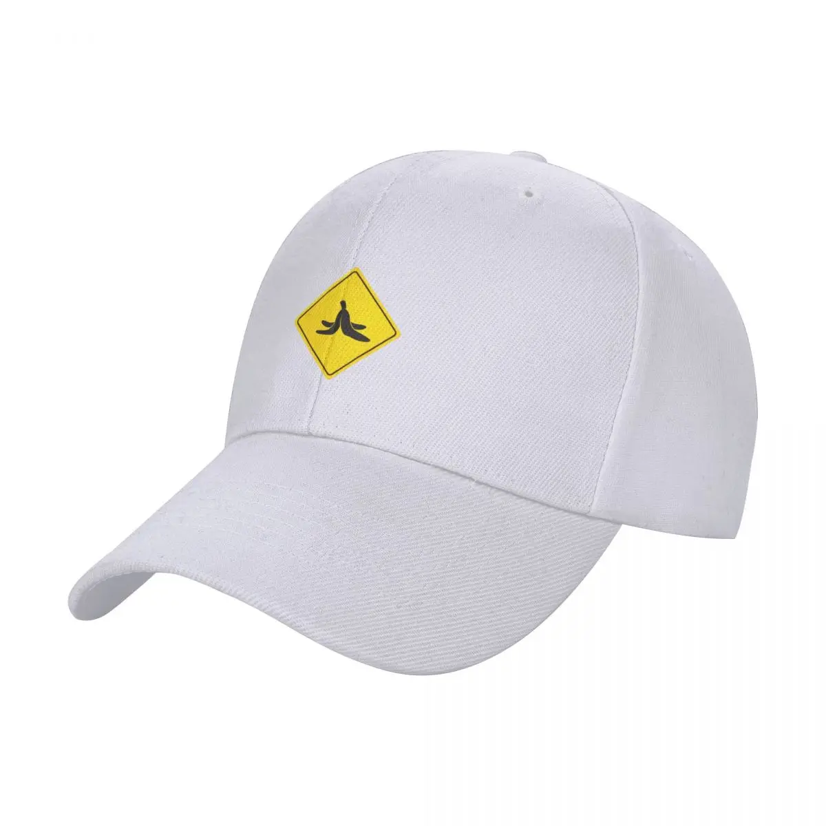 Banana Peel Warning Sign Baseball Cap Fluffy Hat Rugby Hats For Men Women's