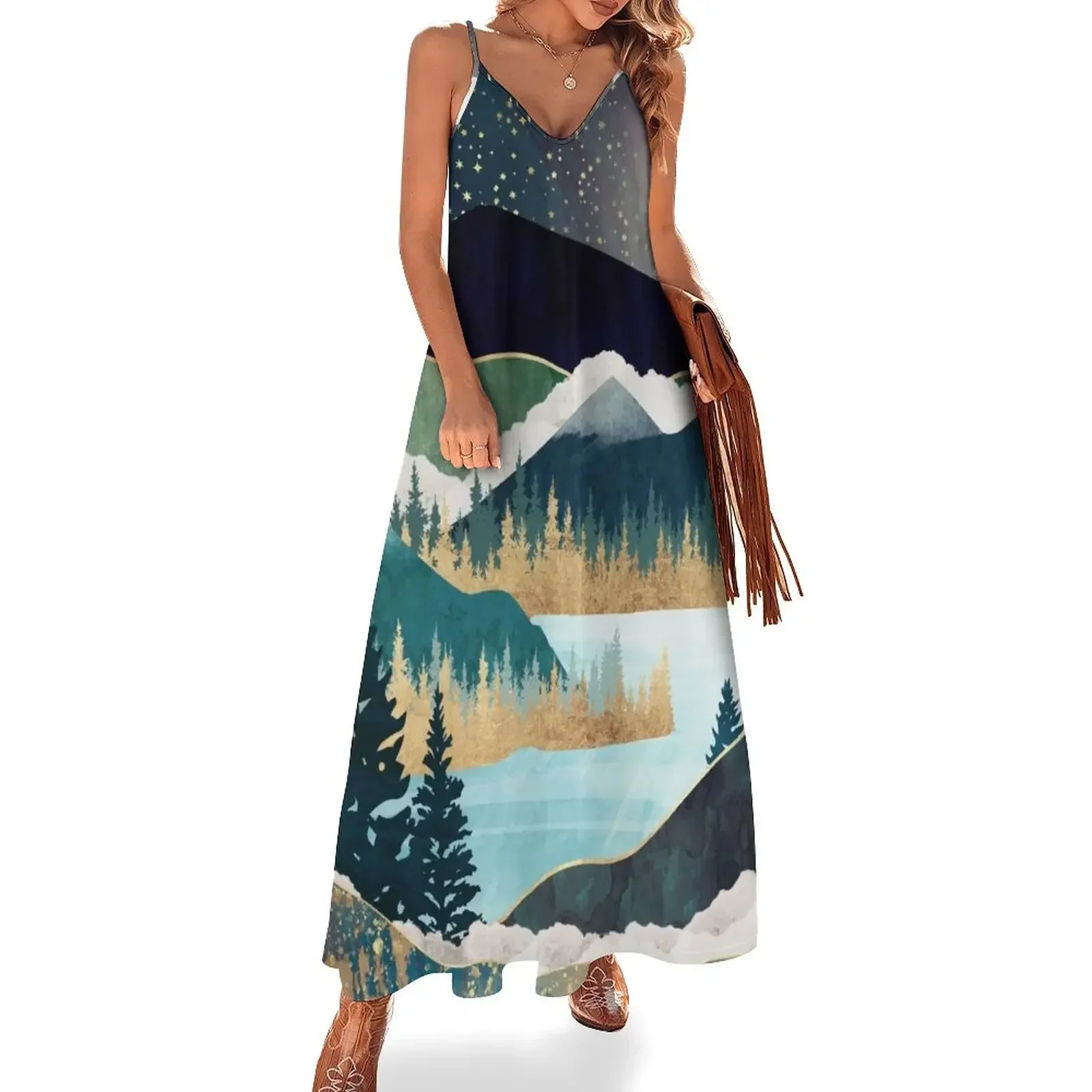 

Star Lake Sleeveless Dress dresses for special events Elegant gowns Women's evening dress evening dress
