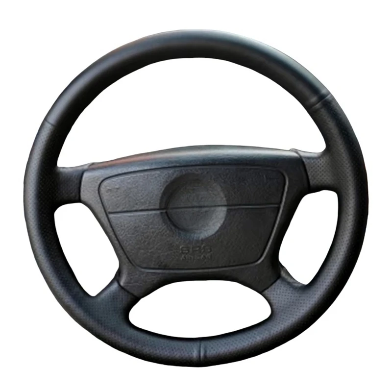 

Кожаный чехол на руль автомобиля из микрофибры для Mercedes Benz C-Class W202 CL-Class C140 E-Class W210, чехол на руль