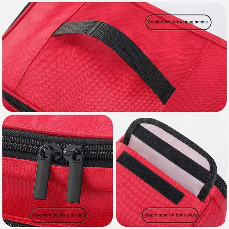 

High-Capacity Portable First Aid Kit, Mall Medicine Storage Bag，Medication Storage Bag Organizer Box Emergency Survival