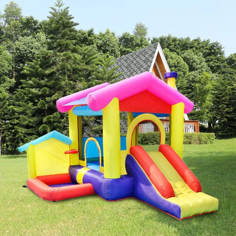 

Family Yard Inflatable Trampoline Swimming Pool Customized Inflatable Children's Amusement Park Beach Game Castle Slide Pool