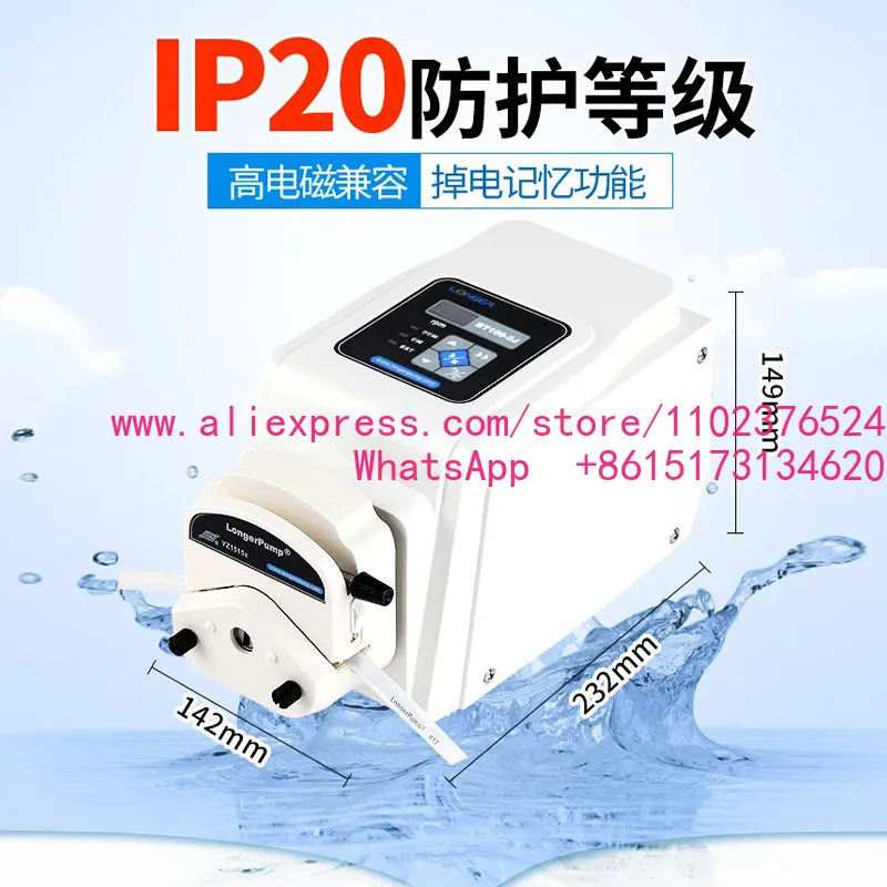 BT100-3J peristaltic pump laboratory constant flow pump large flow pump head