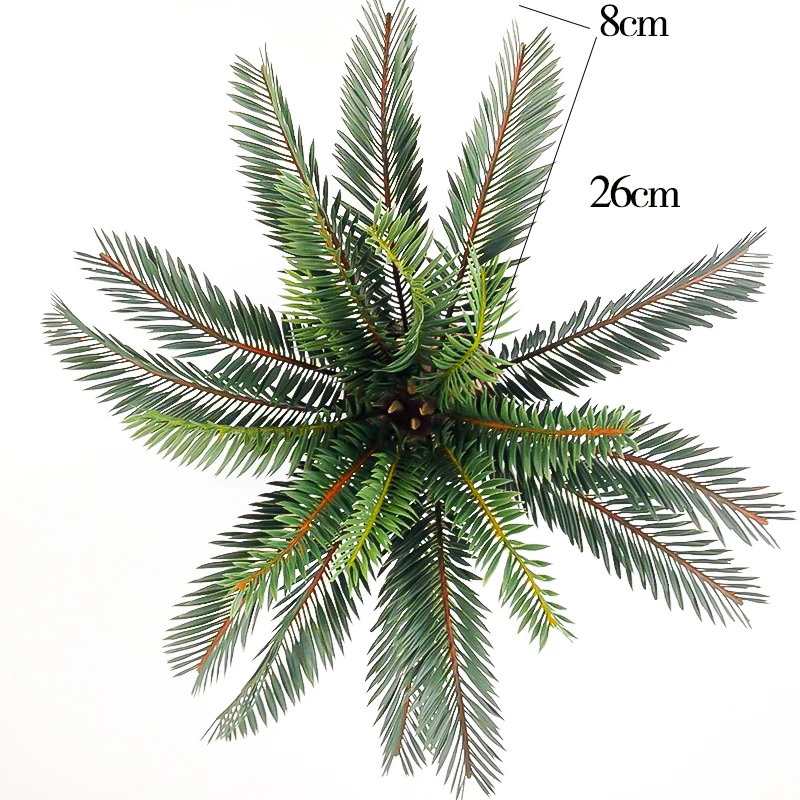 45cm Large Artificial Palm Tree Branch Tropical Fake Cycad Plants Plastic Coconut Tree Leafs For Home Garden Party Wedding Decor