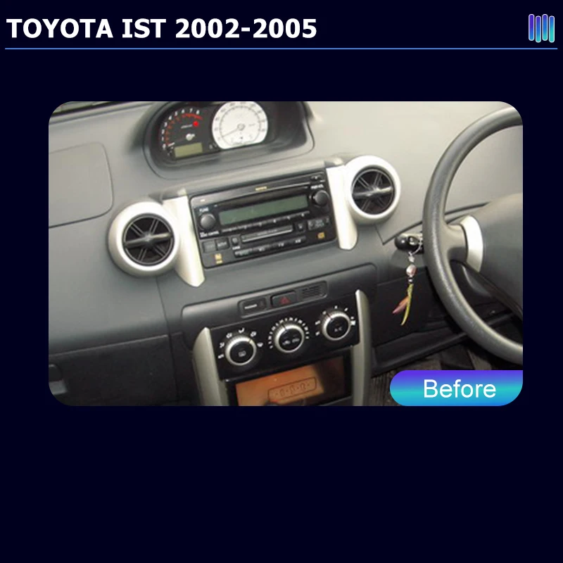AI VOICE roadivox Android car radio for stereo GPS Navigation video Multimedia Player tape recorder TOYOTA IST 2002-2005