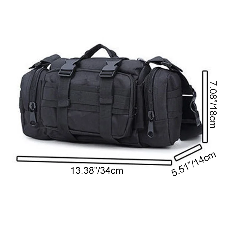 Outdoor fitness bag waist bag handbag fishing tool storage bag magic 3P camera bag multifunctional MOLLE tactical shoulder bag