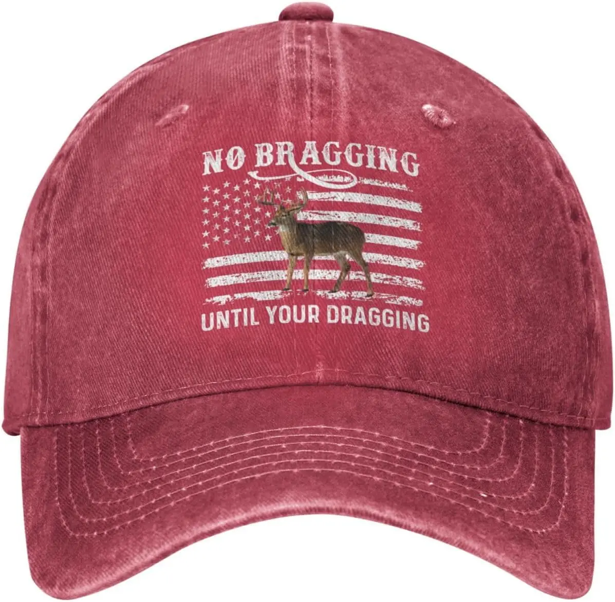 No Bragging Until Your Dragging  Hat Men Dad Hats Graphic Caps