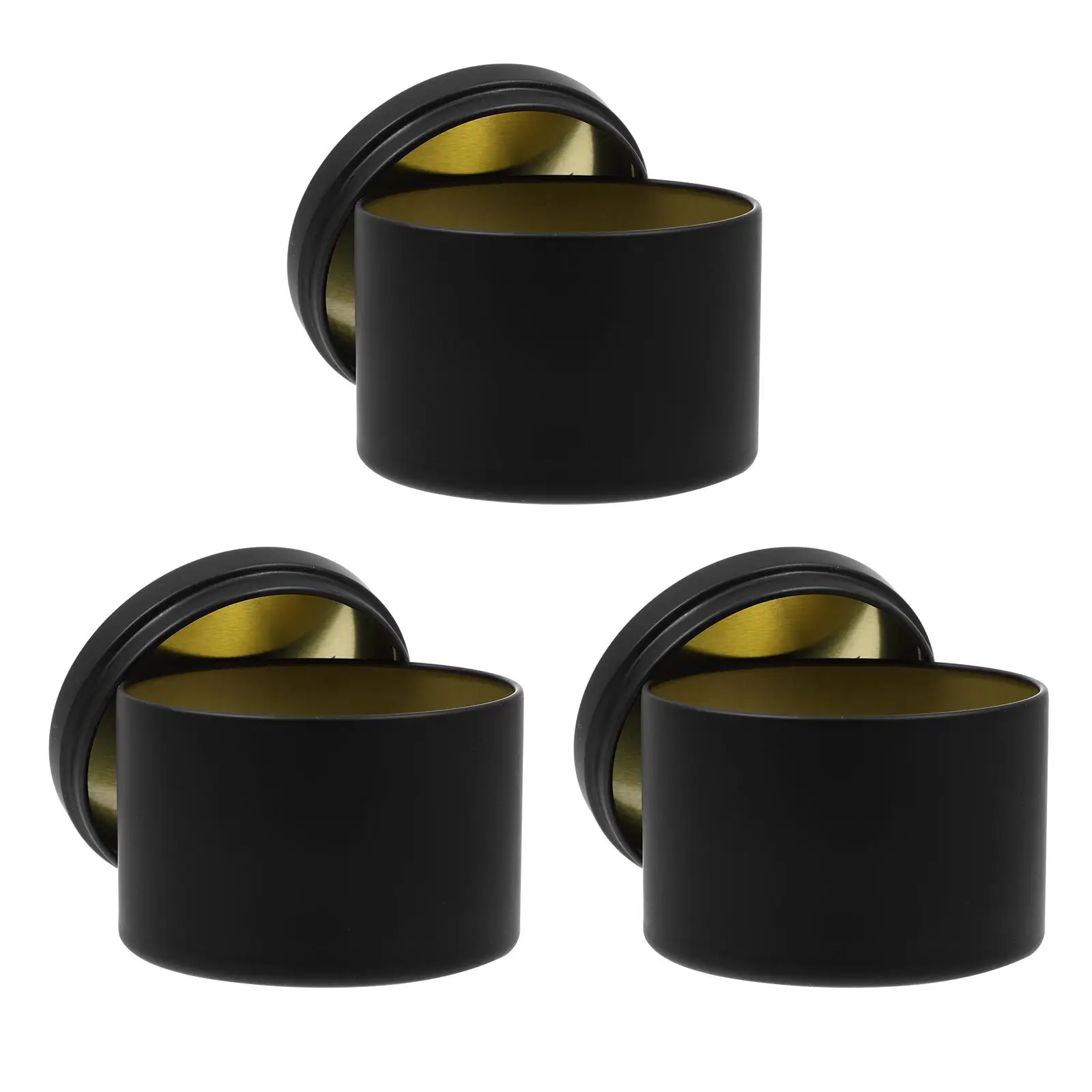 

3 Pcs Containers Metal Empty Iron Jars Tinplate Supplies Sealing Iron Jars Strip Jar With Lid Hardware