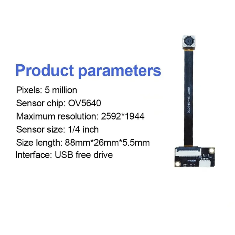 ABZZ-OV5640 5 مليون وحدة كاميرا فيديو دفتر USB وحدة خالية من محرك DIY بها بنفسك مكون إلكتروني متين ، 72 درجة Auto-F #5