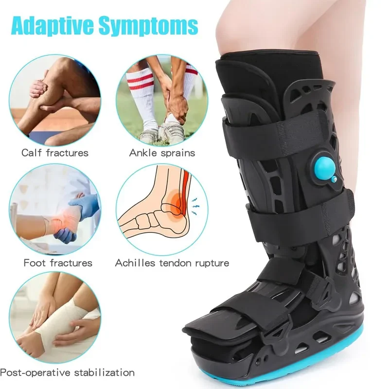 1Pcs Tall Air Cam Walker Boot, Inflatable Foot Ankle Support Brace, Air‑Cushion Walking Protective Boot For Daily Use